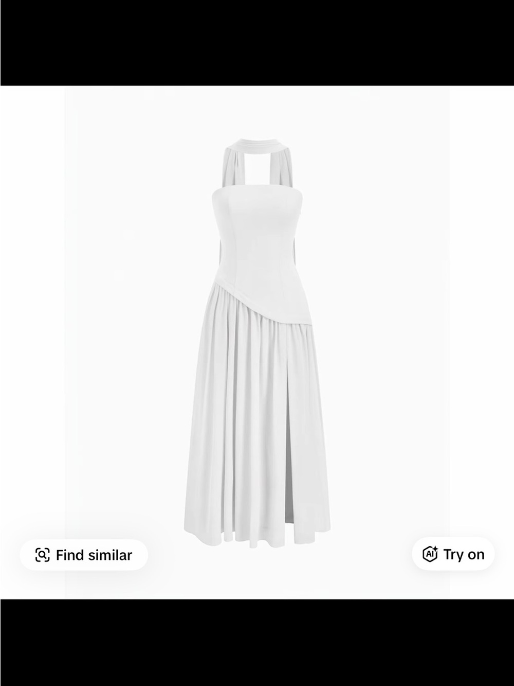 White Asymmetrical Corset dress